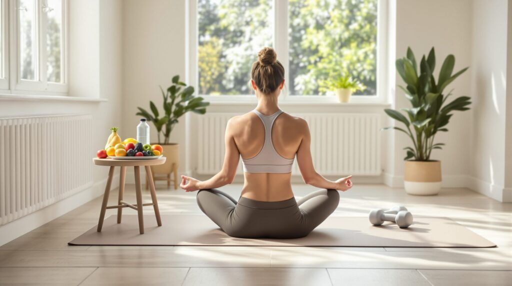 Routine de bien-être : alimentation, exercice et relaxation en équilibre