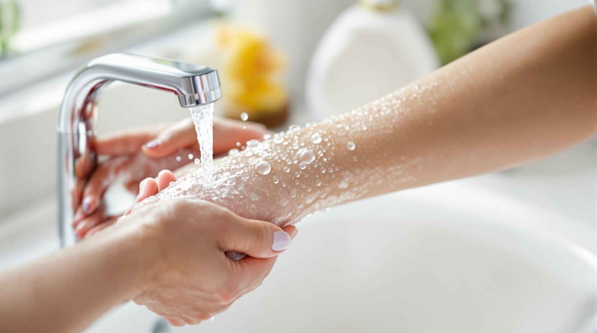 eau de javel sur la peau que faire