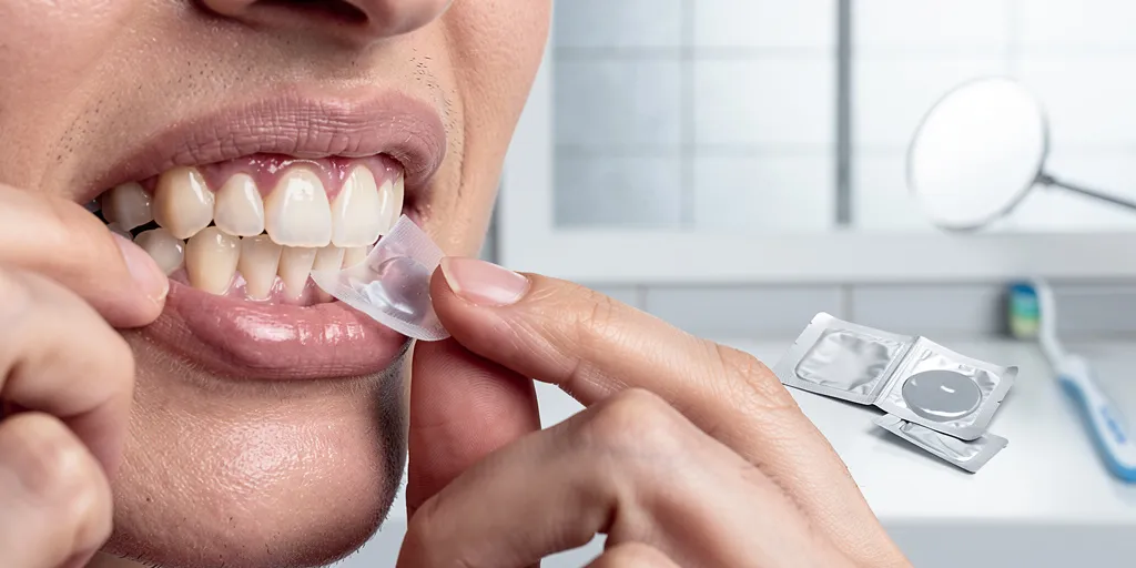 bandes blanchissantes dents danger