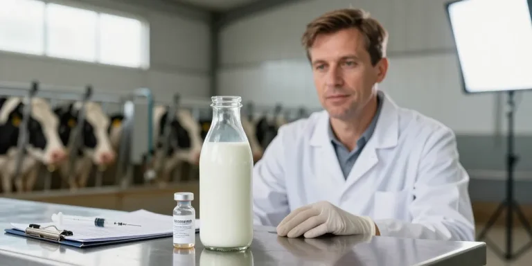 lait et antibiotique