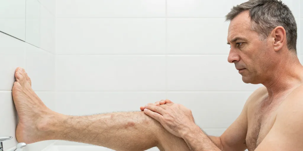 perte de poils sur les jambes homme