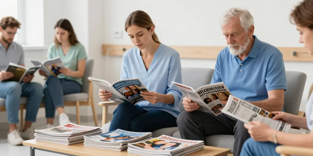 Quels magazines mettre à disposition des patients en salle d'attente ?